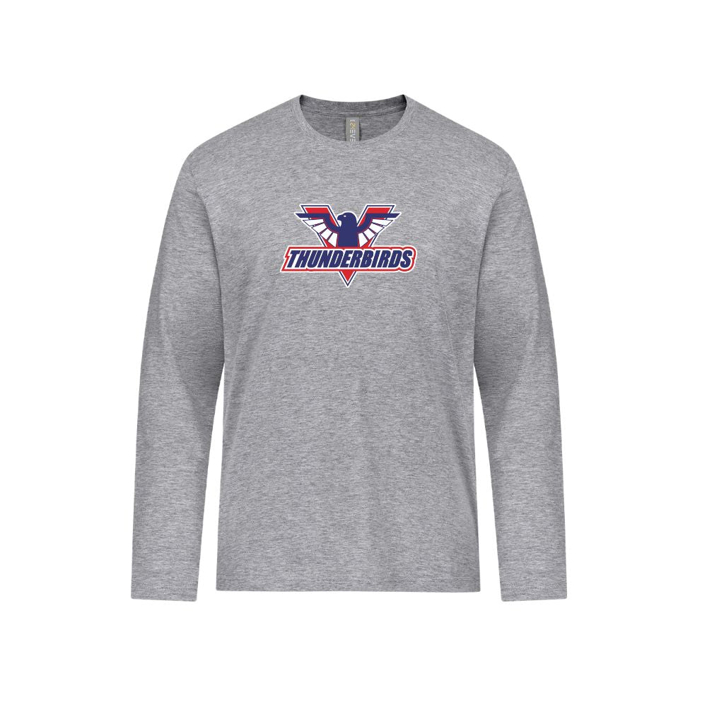 T-Birds 24Ever Ring Spun Cotton Long Sleeve Tee - Association Logo - Adult