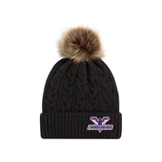 T-Birds 9L594L Faux Fur Pom Toque