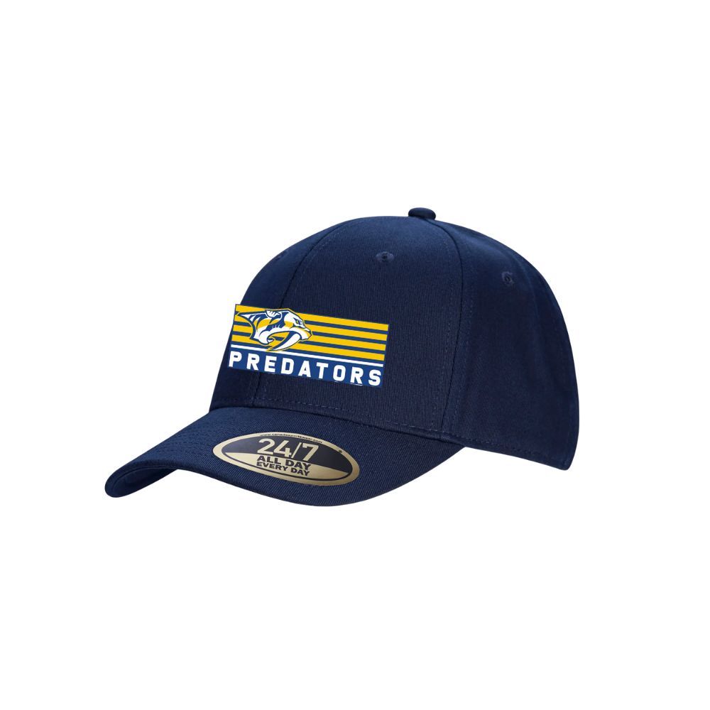 Predators H08200 Snapback Cotton Twill Hat - Block Logo