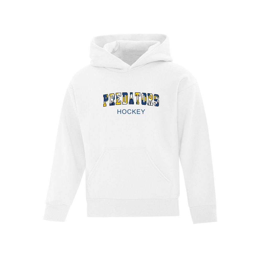 Predators Tri-color Embroidered Logo Hoodie - Youth