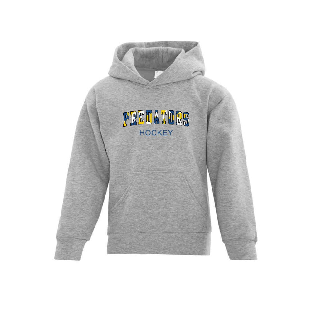 Predators Tri-color Embroidered Logo Hoodie - Youth