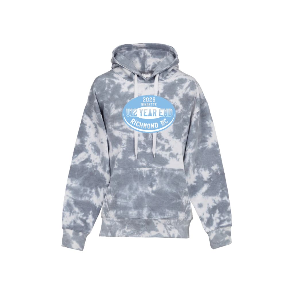 Ringette U12 Year End Print Logo Tie Dye Hoodie - Adult