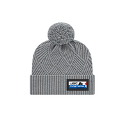 UBC Masters Swim Club Premium Diagonal Weave Pom Toque