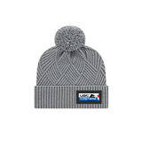 UBC Masters Swim Club Premium Diagonal Weave Pom Toque