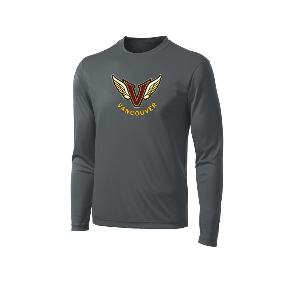 Angels Full Front Logo Long Sleeve Dryfit - Youth