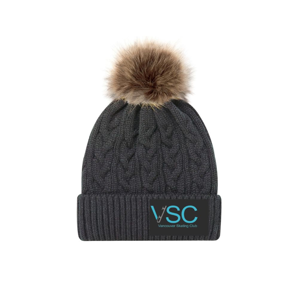 Vancouver Skating Club Faux Fur Pom Toque