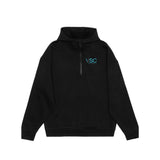 Vancouver Skating Club Unisex Drop Shoulder 1/2 Zip Hoodie - Embroidered Left Chest Logo