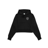 Wildcats Unisex Drop Shoulder Cropped Hoodie - Embroidered Tone on Tone Left Chest Logo
