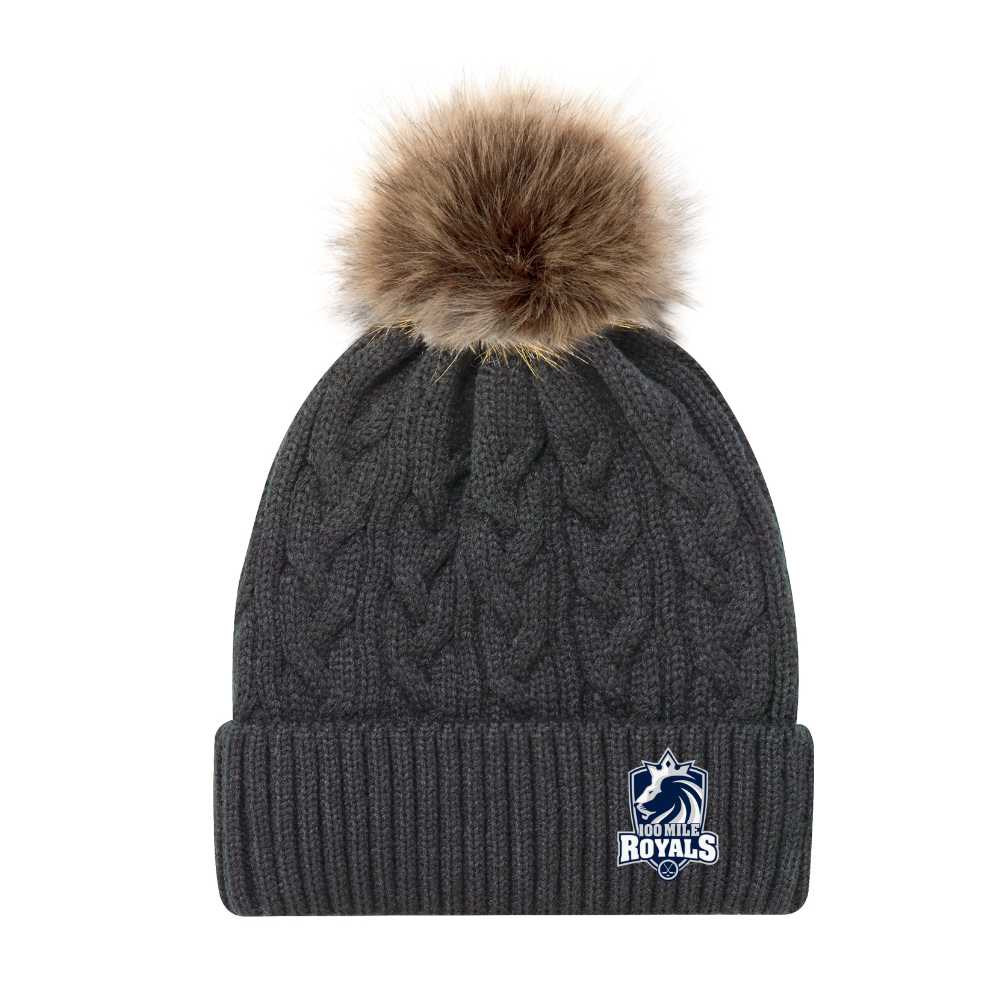 OMHMHA Royals Faux Fur Pom Toque