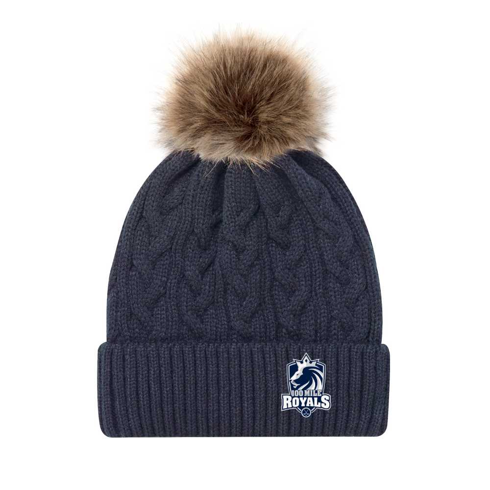 OMHMHA Royals Faux Fur Pom Toque