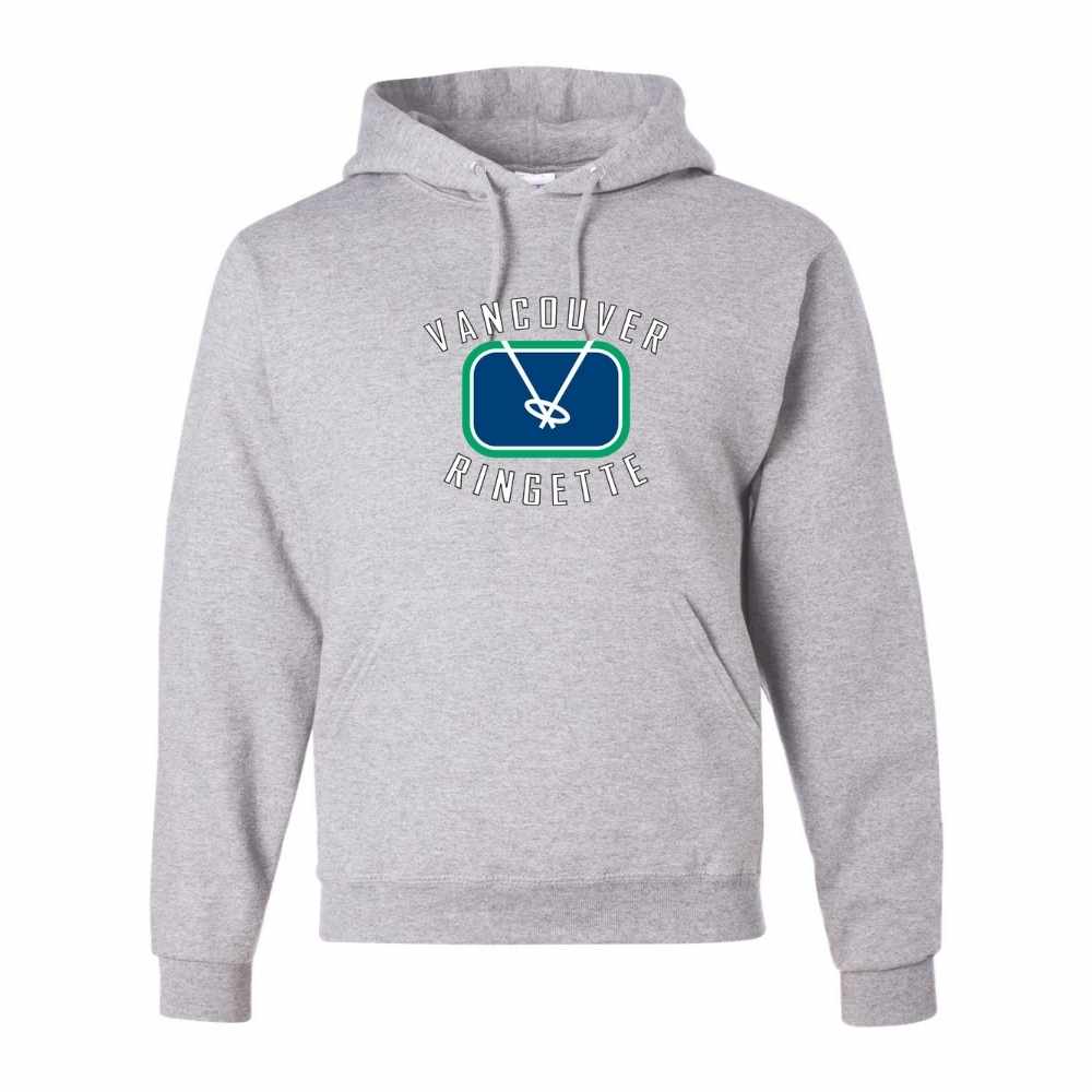 Vancouver Ringette Applique Rink Logo Hoodie - Adult