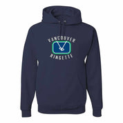 Vancouver Ringette Applique Rink Logo Hoodie - Adult
