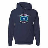 Vancouver Ringette Applique Rink Logo Hoodie - Adult