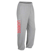 Athletic Grey Lacrosse Sweatpants - Adult