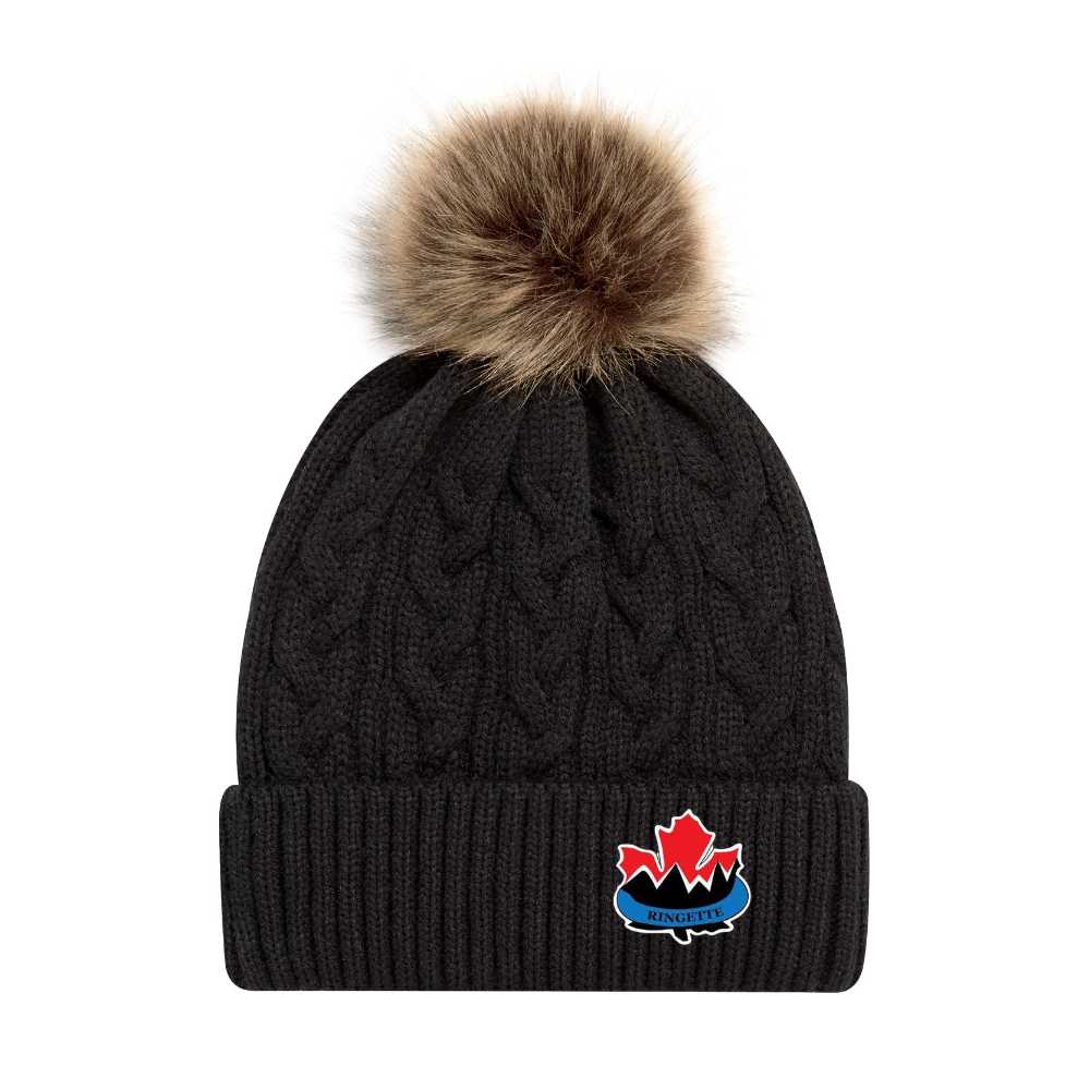 NWVRA Faux Fur Pom Toque