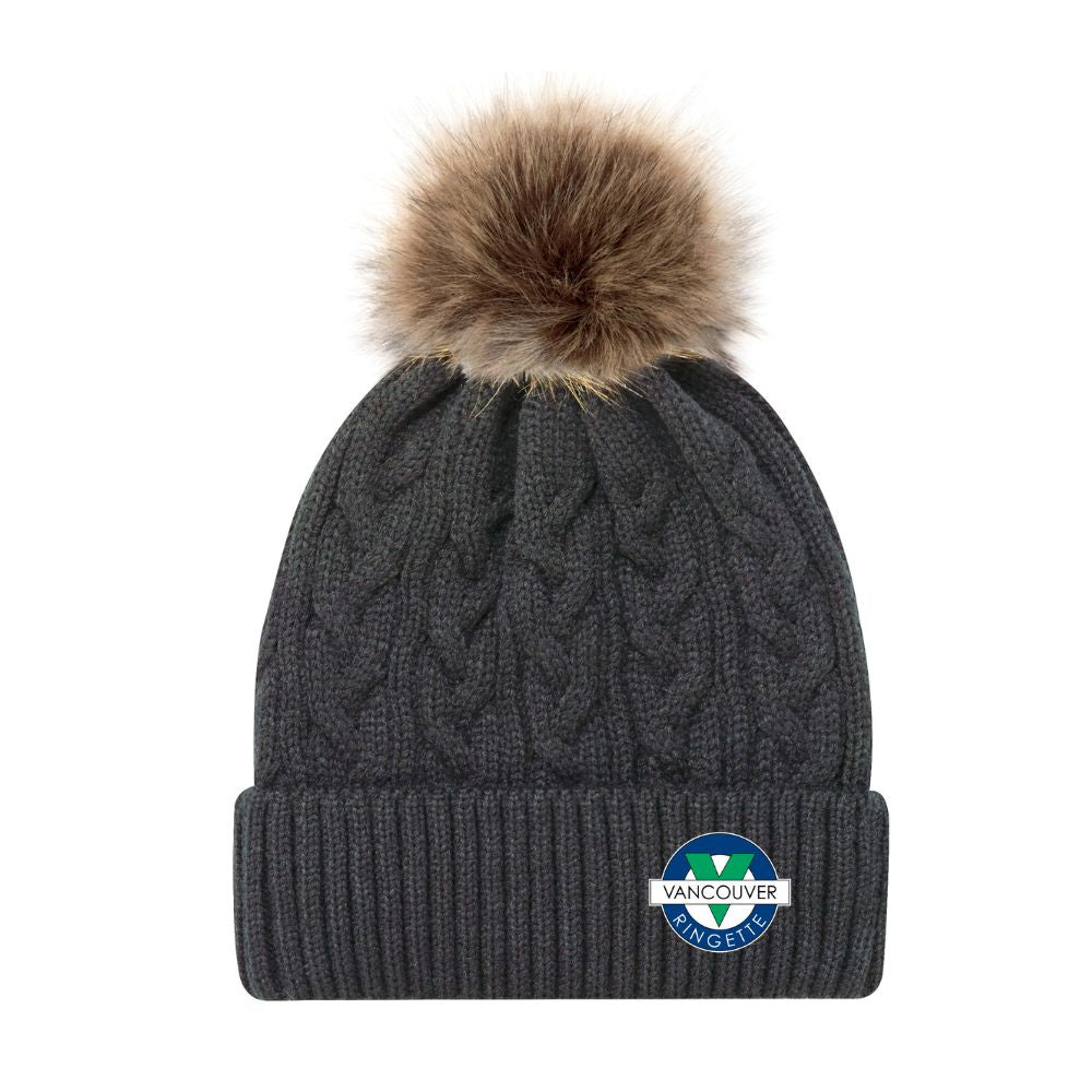 Vancouver Ringette Faux Fur Pom Toque