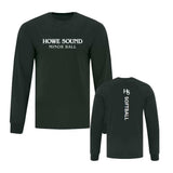 HS Softball Full Front & Back Logo Long Sleeve Tshirt - Youth
