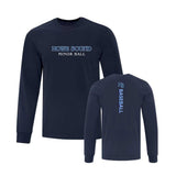 HS Baseball Full Front & Back Logo Long Sleeve Tshirt - Adult