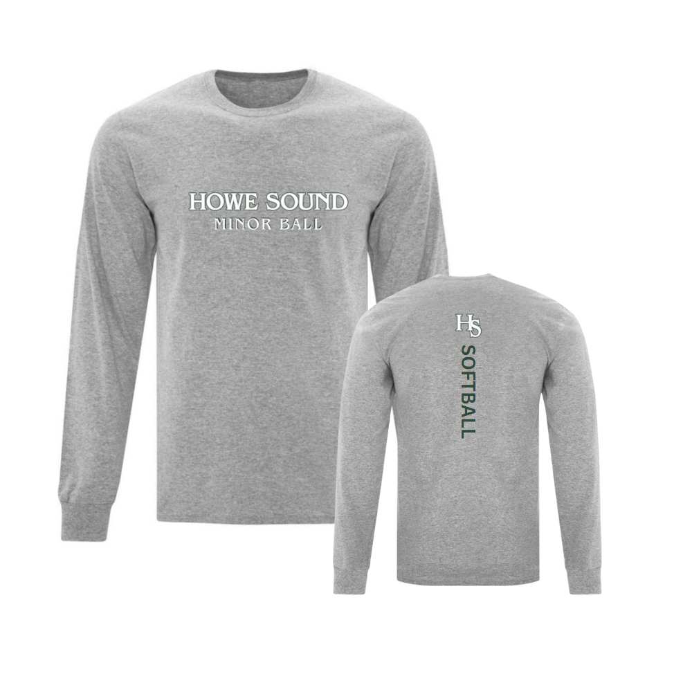 HS Softball Long Sleeve Tshirt - Adult