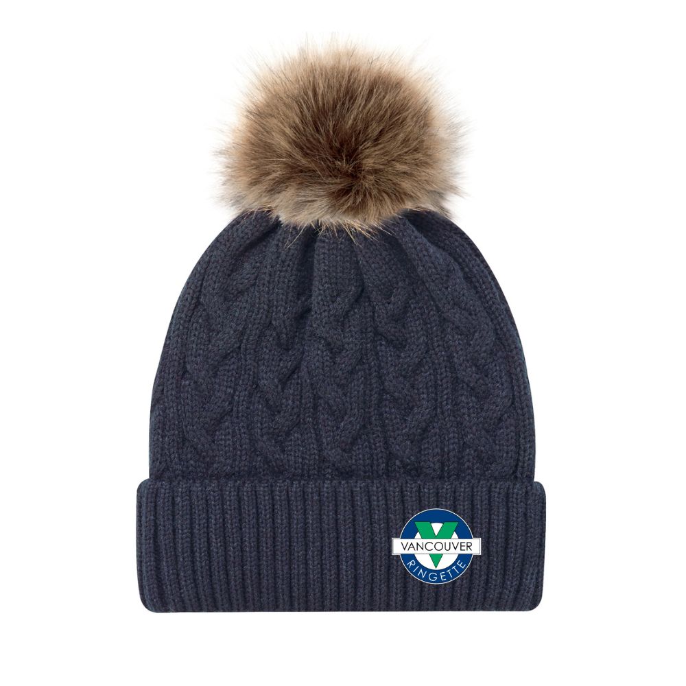 Vancouver Ringette Faux Fur Pom Toque