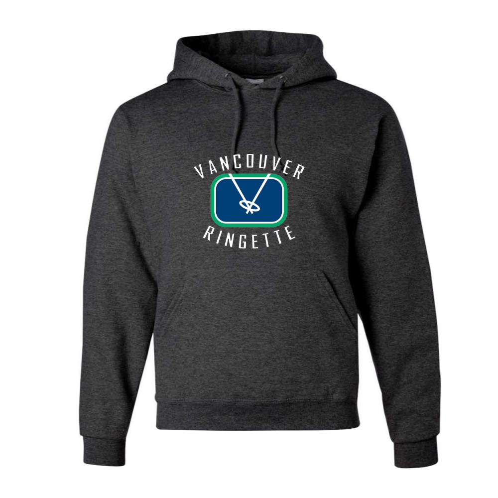 Vancouver Ringette Applique Rink Logo Hoodie - Adult