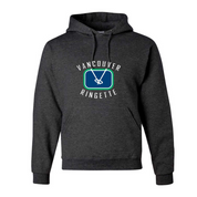 Vancouver Ringette Applique Rink Logo Hoodie - Adult