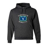 Vancouver Ringette Applique Rink Logo Hoodie - Adult