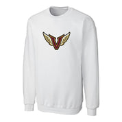 Angels Crewneck Sweatshirt with Applique Logo - Unisex