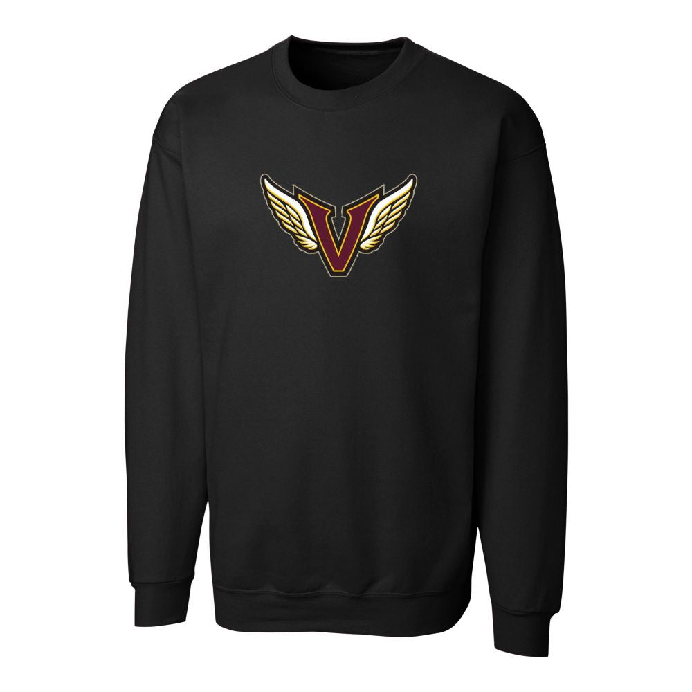 Angels Crewneck Sweatshirt with Applique Logo - Unisex