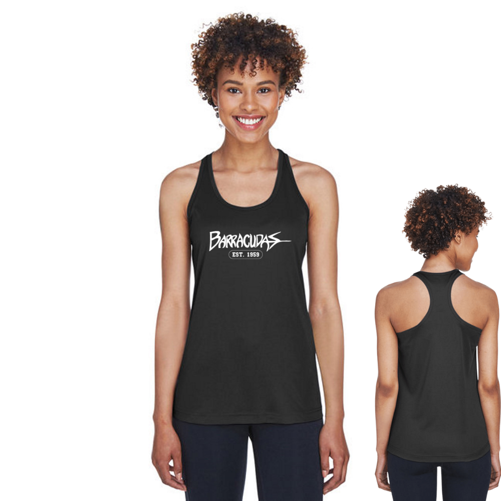 BBY Barracudas Ladies Dryfit Raceback Tank