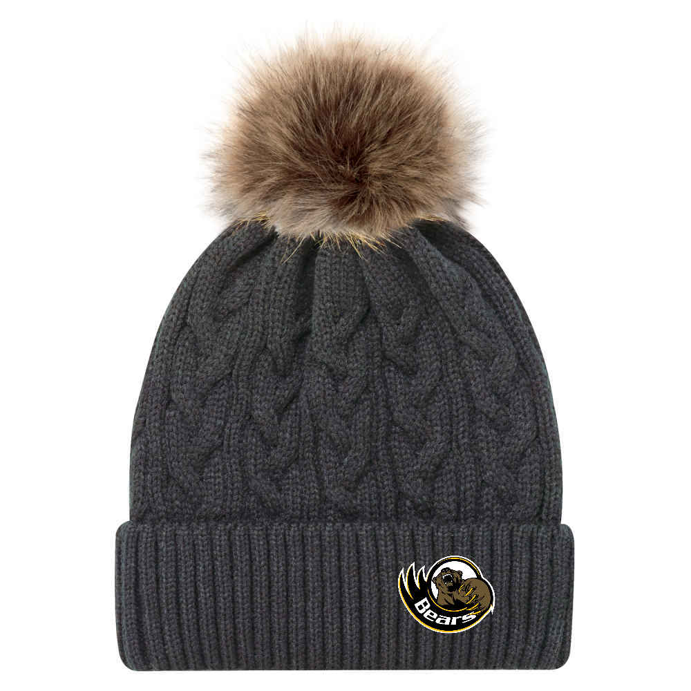 Coquitlam Moody Ringette Faux Fur Pom Toque
