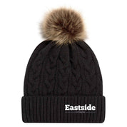 Eastside Fitness Faux Fur Pom Toque