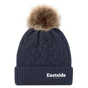 Eastside Fitness Faux Fur Pom Toque