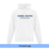 HS Baseball Print Full Logo Hoodie - Adult
