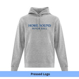 HS Baseball Print Full Logo Hoodie - Adult