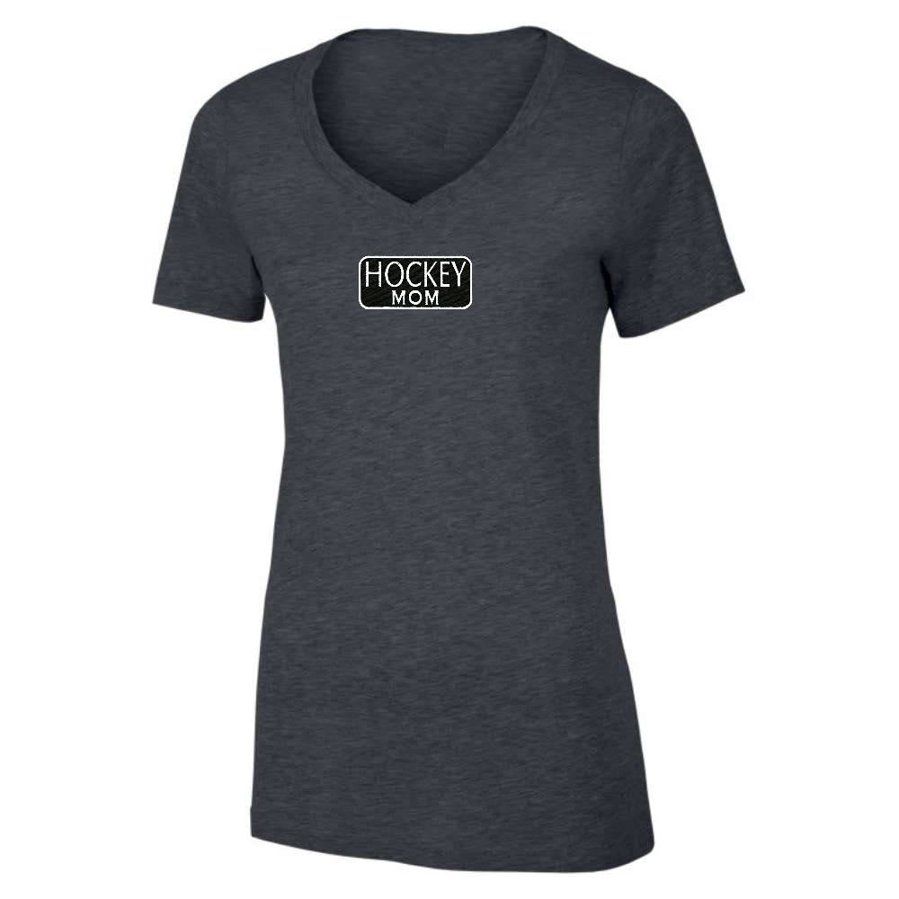 Hockey Mom V-Neck Tee