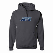 Jets Hoodie - Stacked Logo - Adult