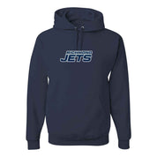 Jets Hoodie - Stacked Logo - Adult