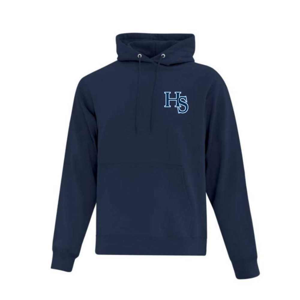 HS Baseball Hoodie with Left Chest Logo - Adult