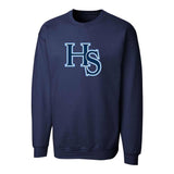 HS Baseball Applique HS Logo Crewneck Sweatshirt - Adult