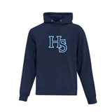 HS Baseball Applique HS Logo Hoodie - Adult