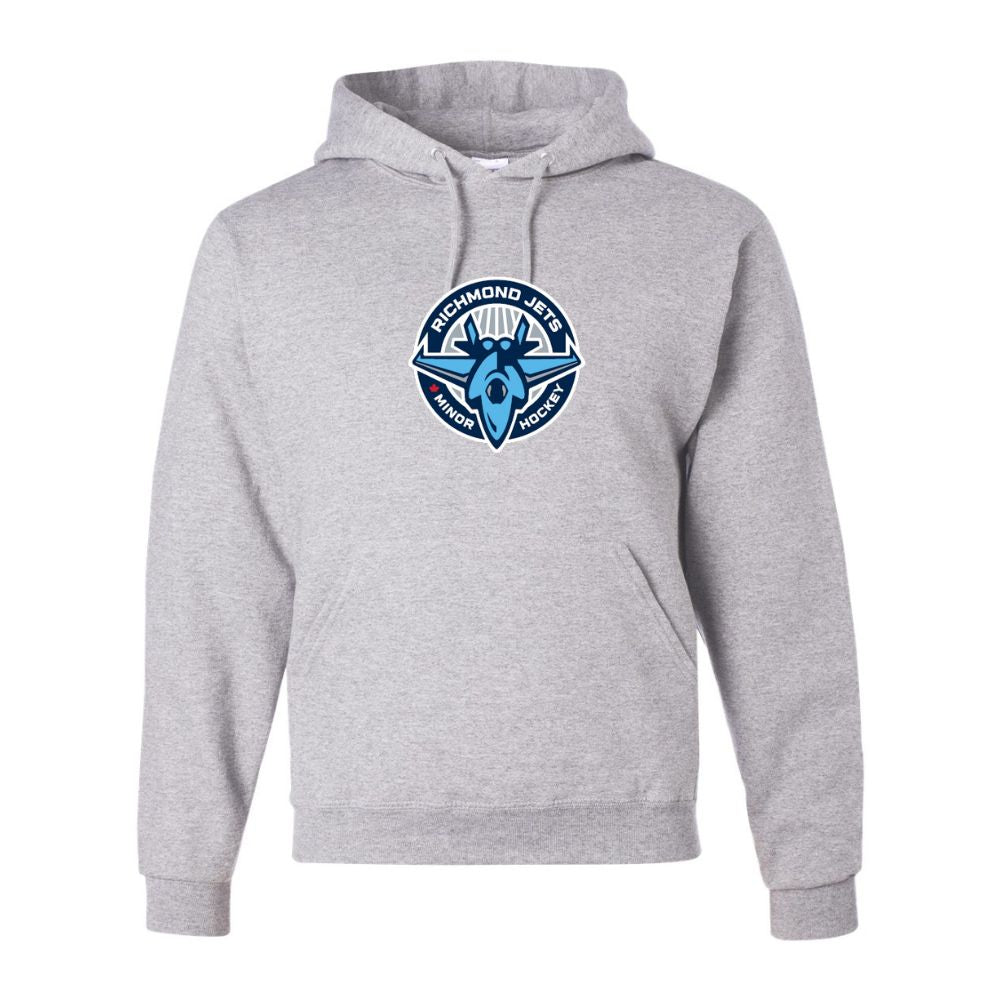 Jets Full Color Embroidered Logo Hoodie - Adult