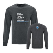 Jets Long Sleeve RIC Rinks Graphics Tee   - Adult
