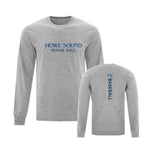 HS Baseball Full Front & Back Logo Long Sleeve Tshirt - Youth