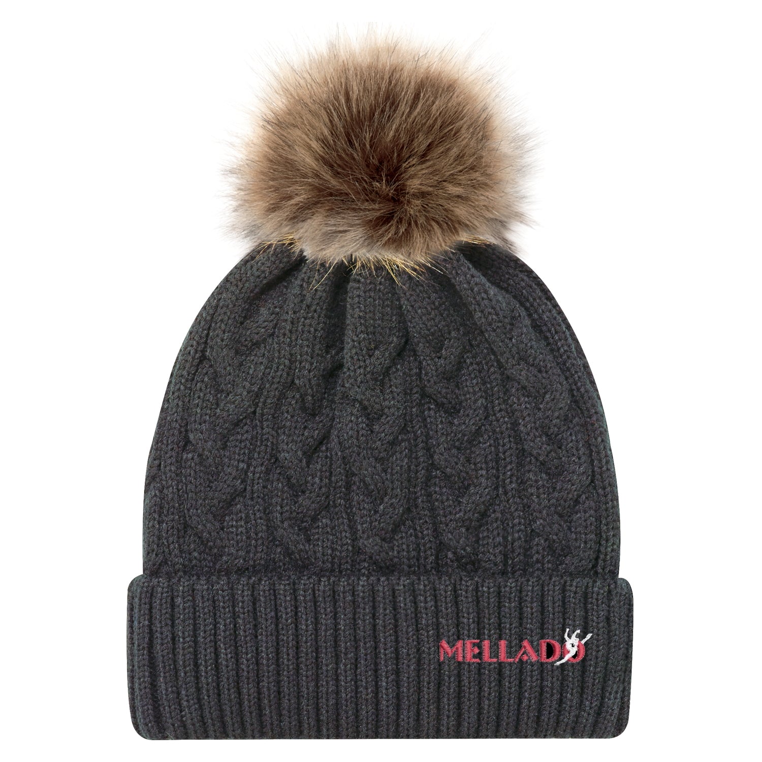 Mellado Faux Fur Pom Toque