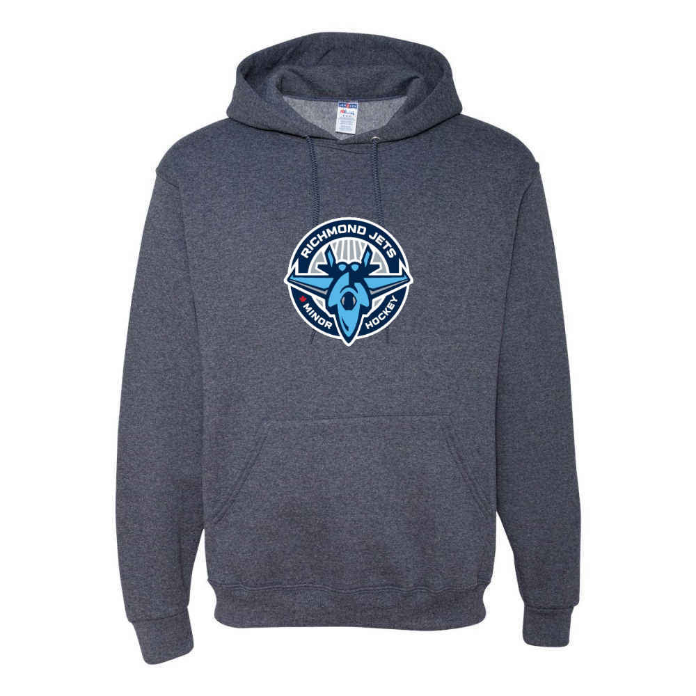 Jets Full Color Embroidered Logo Hoodie - Youth