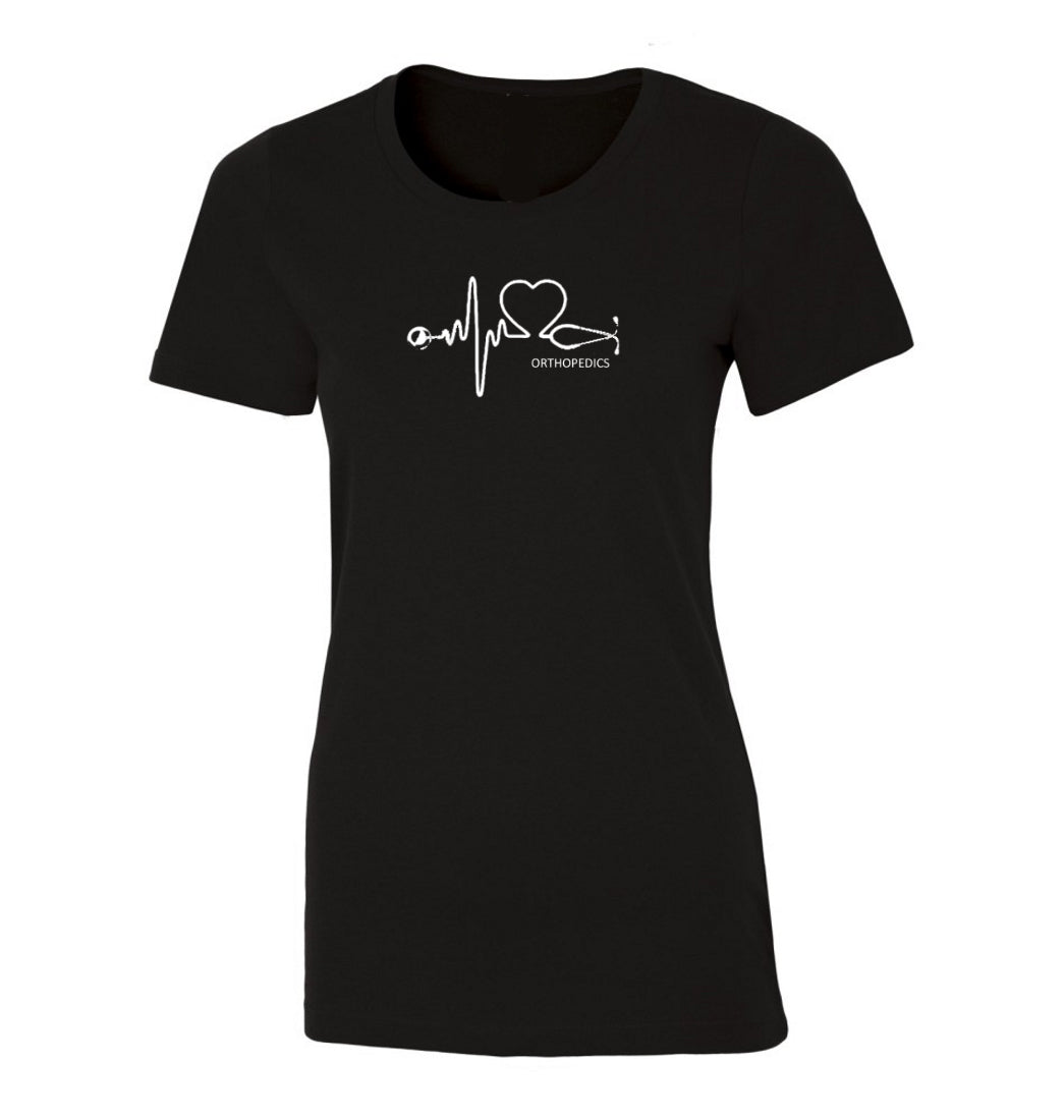 Orthopedics Stethoscope Pulse T-shirt - Ladies