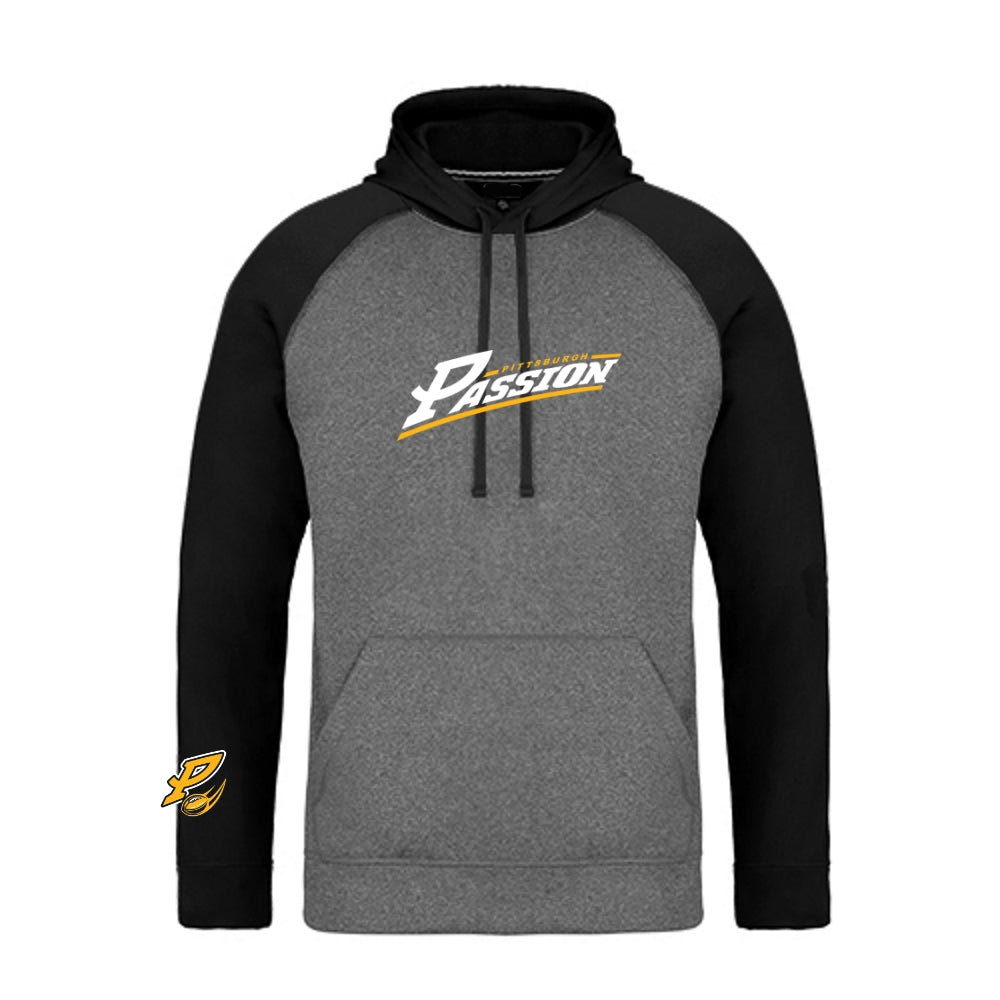 Pittsburgh Passion 2-Tone Dryfit Hoodie - Adult