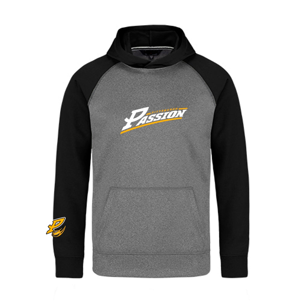 Pittsburgh Passion 2-Tone Dryfit Hoodie - Youth