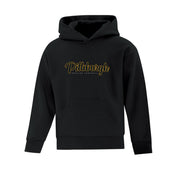 Pittsburgh Passion Hoodie with Vintage Script Logo - Youth